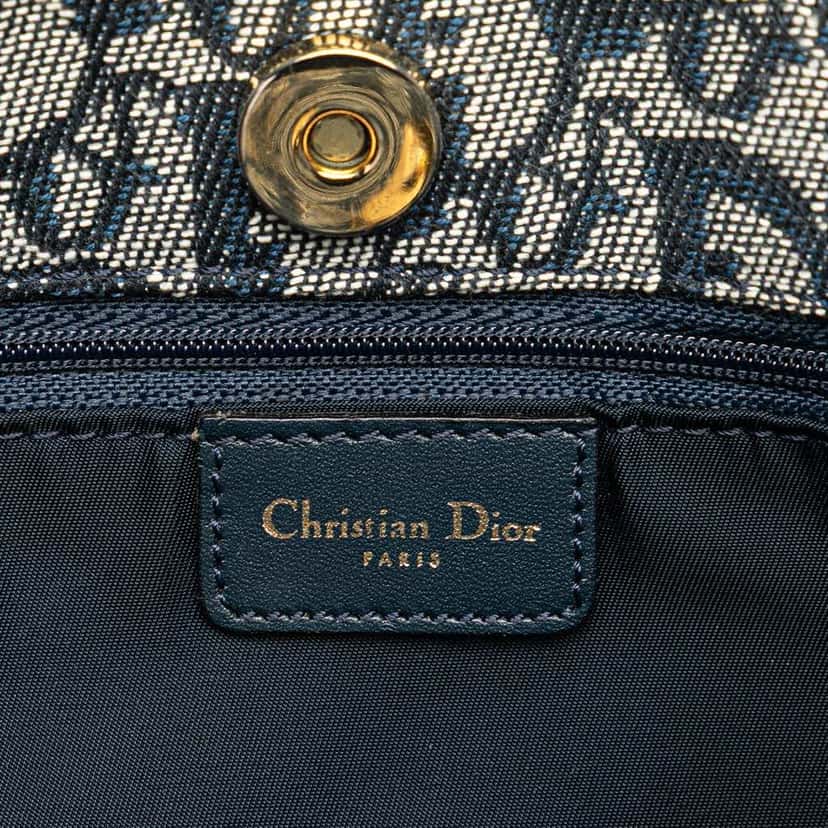 Dior Diorissimo Trotter Canvas Tote Blue Canvas Very good condition - Box View