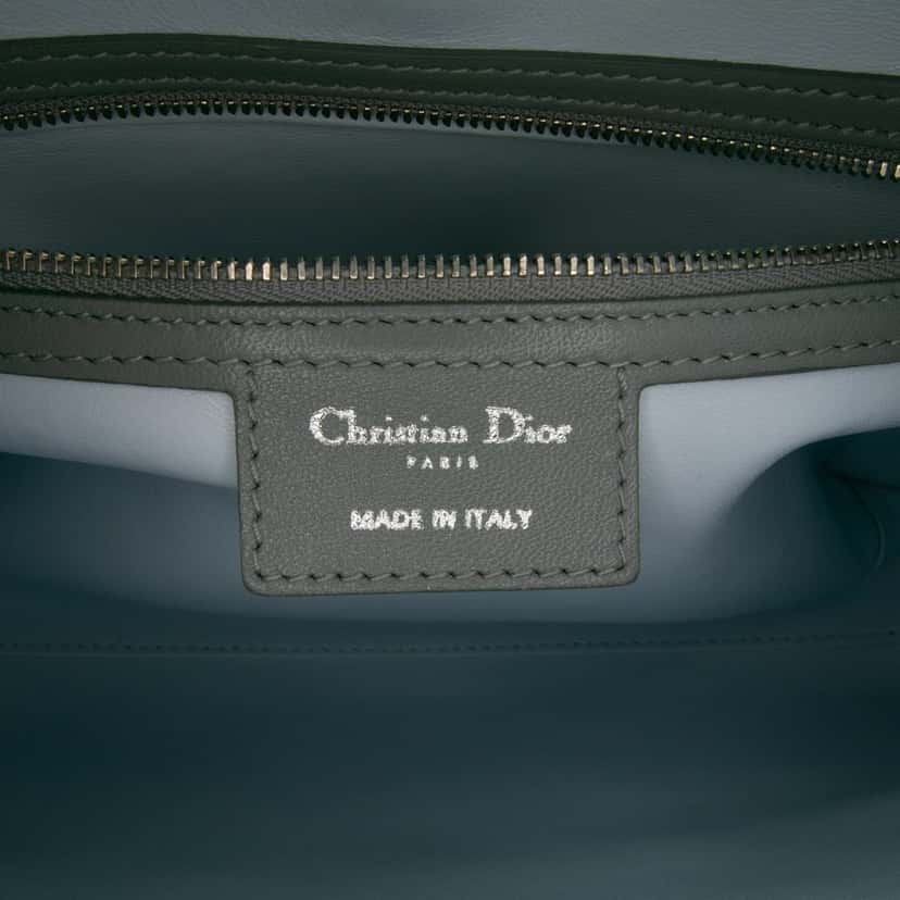 Dior Large Bicolor Lambskin Cannage Lady Dior Pink Leather Good condition - Box View