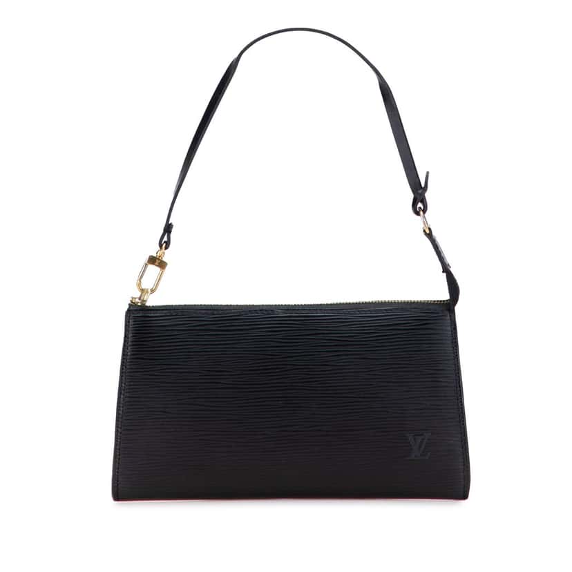 Louis Vuitton Epi Pochette Accessoires Black Leather Fair condition - Front View