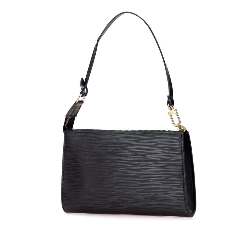 Louis Vuitton Epi Pochette Accessoires Black Leather Fair condition - Back View