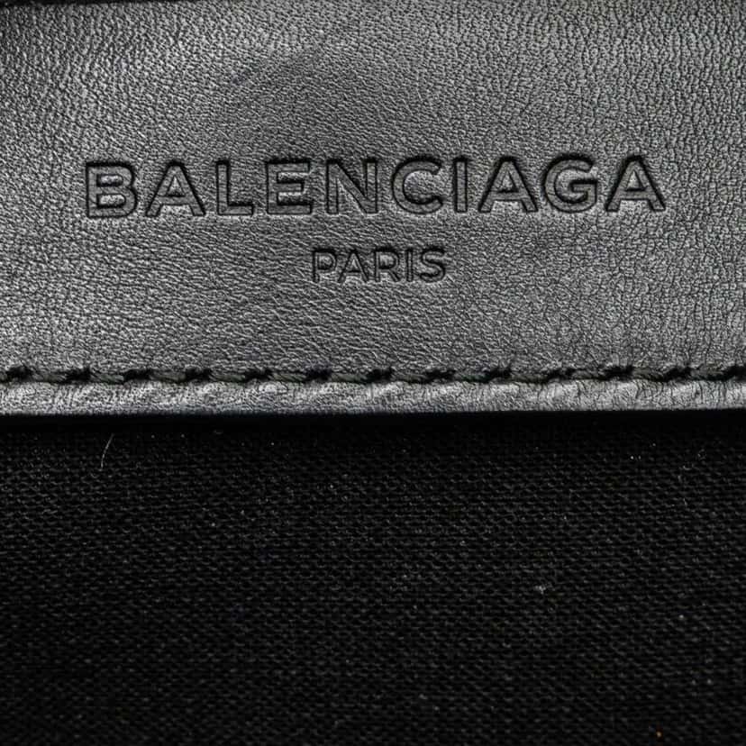 Balenciaga Canvas S Navy Cabas Tote White Canvas Good condition - Box View