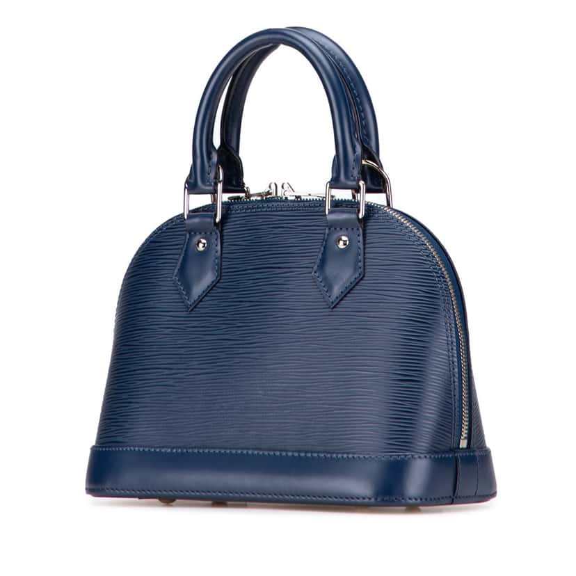 Louis Vuitton Epi Alma BB Blue Leather Good condition - Back View