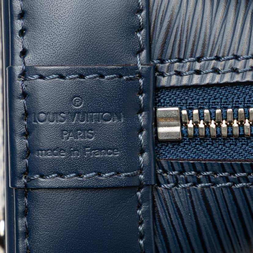 Louis Vuitton Epi Alma BB Blue Leather Good condition - Box View