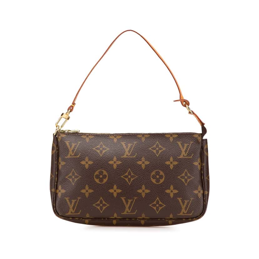 Louis Vuitton Monogram Pochette Accessoires Brown Canvas Good condition - Front View