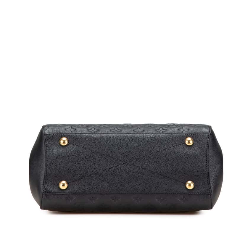 Louis Vuitton Monogram Empreinte Montaigne MM Black Leather Good condition - Inside View