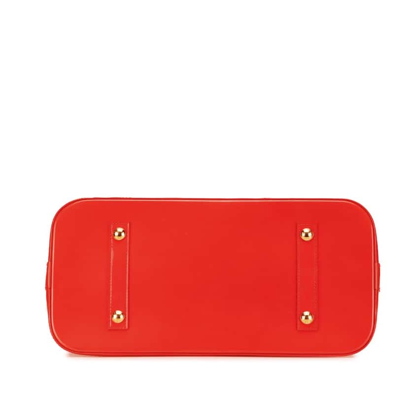 Louis Vuitton Monogram Vernis Alma GM Red Leather Good condition - Inside View