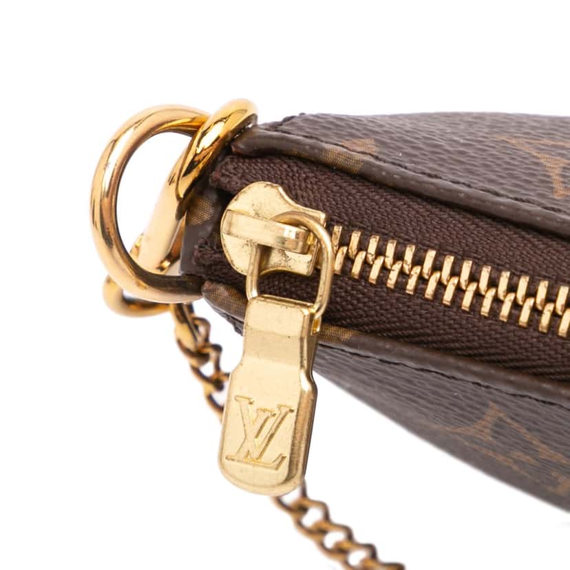 Louis Vuitton Monogram Mini Pochette Accessoires Brown Canvas Good condition - Model View
