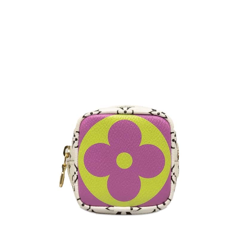 Louis Vuitton Monogram Giant Porte Monet Cube Purple Canvas Good condition - Inside View