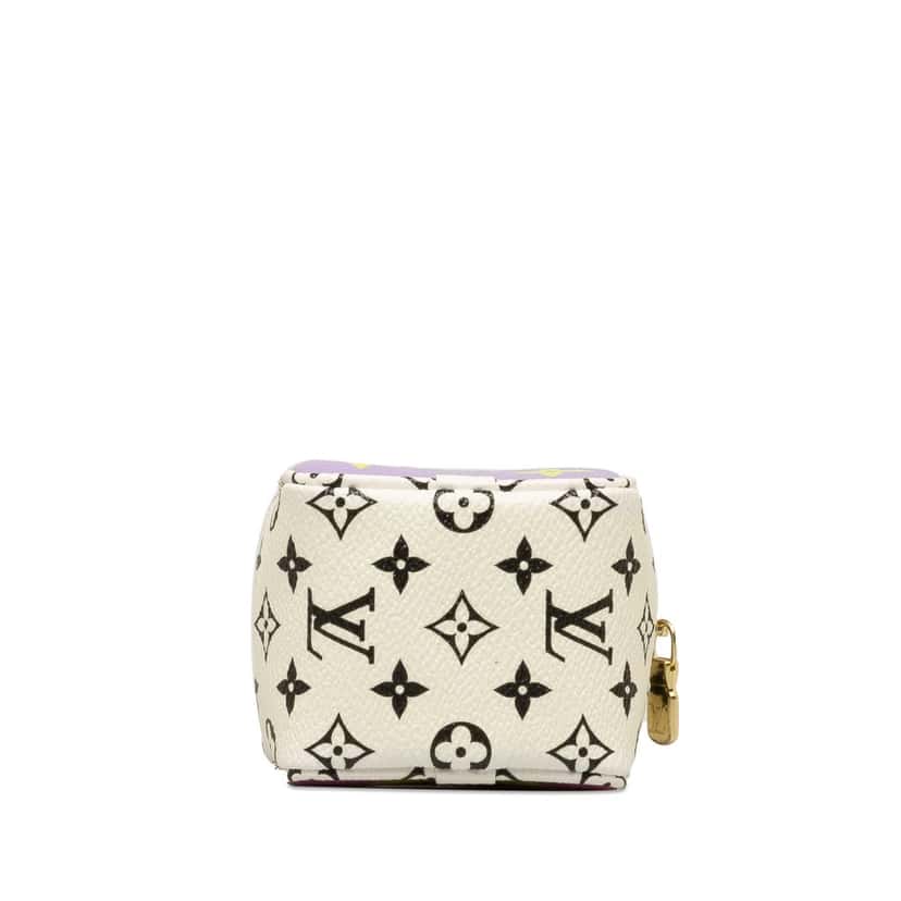 Louis Vuitton Monogram Giant Porte Monet Cube Purple Canvas Good condition - Model View