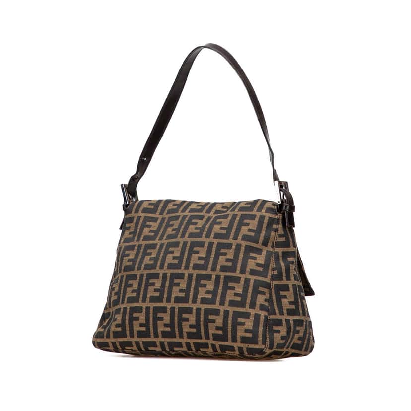 Fendi Zucca Canvas Mamma Forever Brown Canvas Good condition - Back View