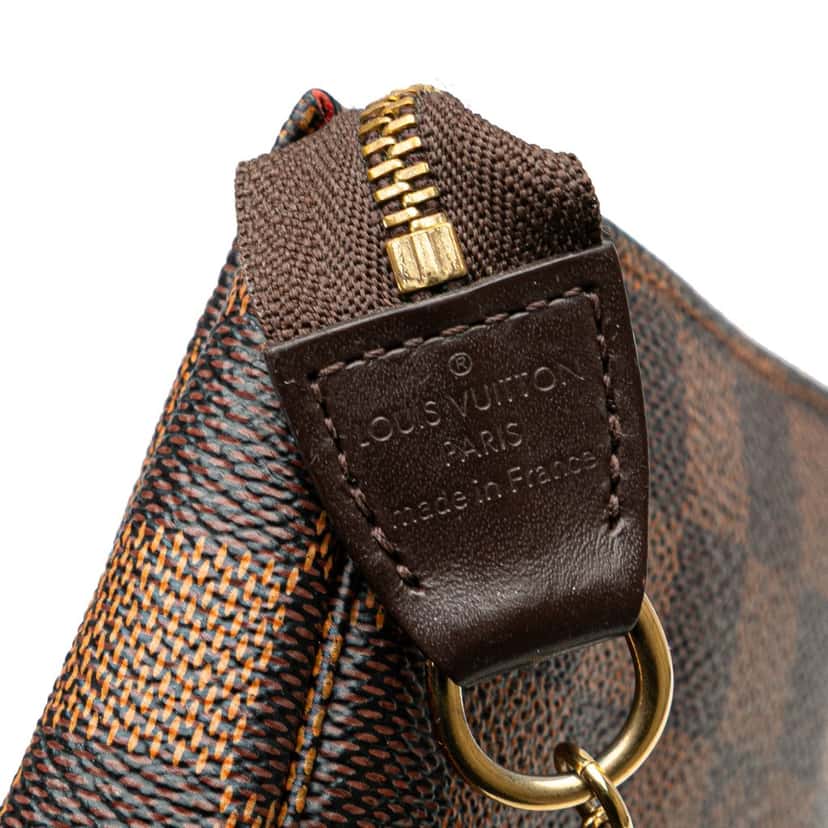 Louis Vuitton Damier Ebene Mini Pochette Accessoires Brown Canvas Good condition - Box View