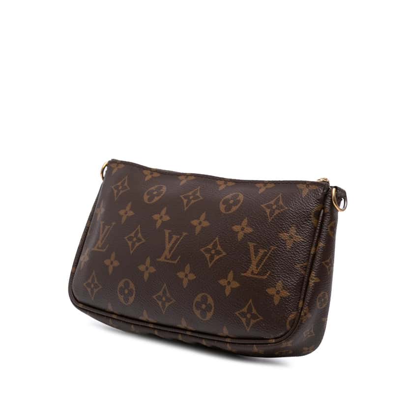 Louis Vuitton Monogram Multi Pochette Accessoires Brown Canvas Good condition - Back View