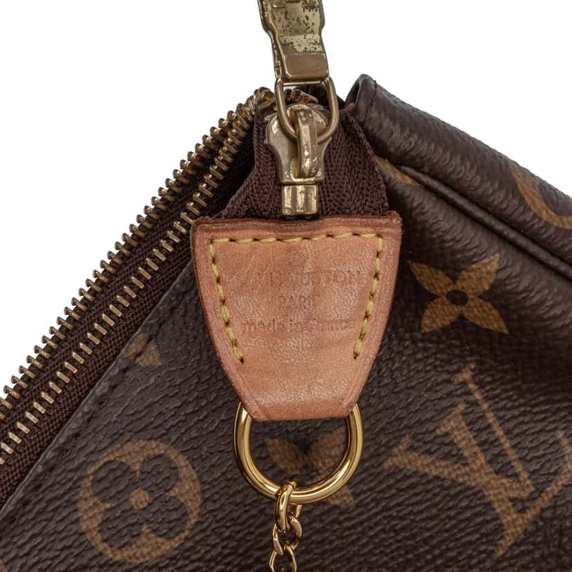 Louis Vuitton Monogram Mini Pochette Accessoires Brown Canvas Good condition - Box View