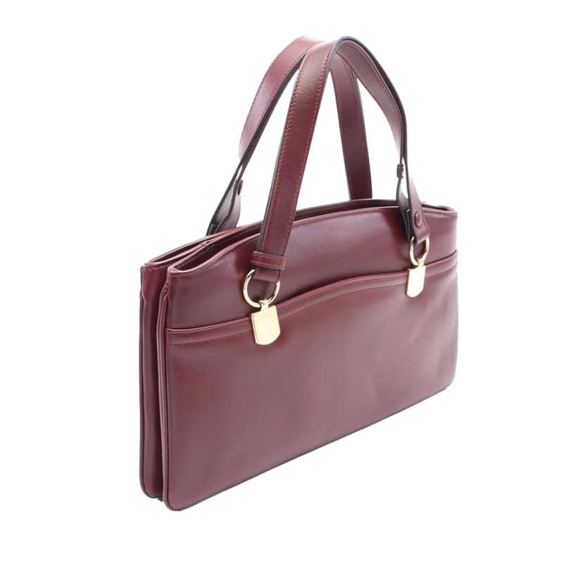 Gucci Large Leather Arli Shoulder Bag Red Leather Good condition - Back View