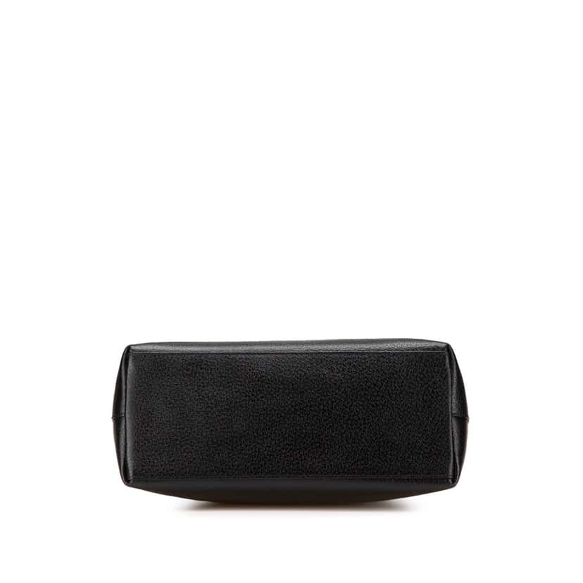 Gucci Bamboo Leather Shoulder Bag Black Leather Good condition - Inside View