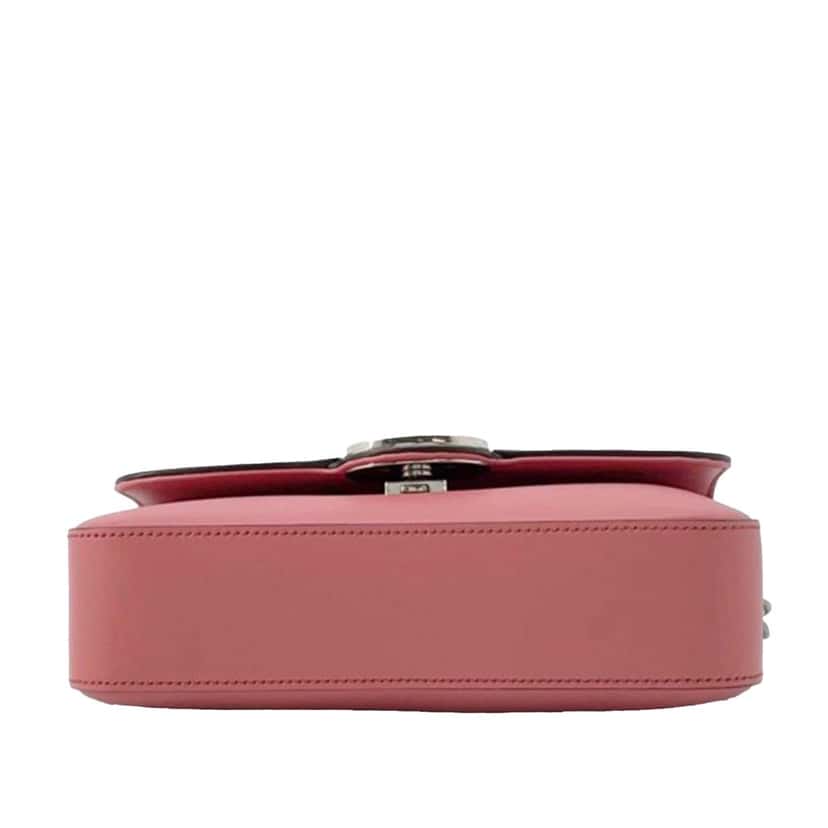 Gucci Mini Leather Petite GG Satchel Pink Leather Good condition - Inside View