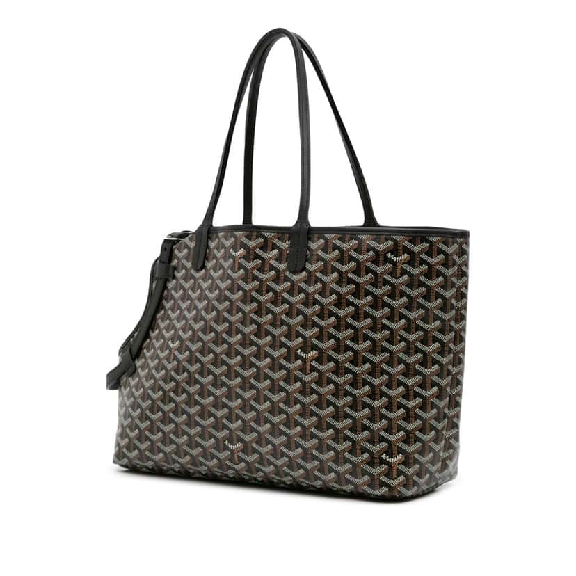 Goyard Goyardine Chien-Gris Pet Carrier Black Canvas Good condition - Back View