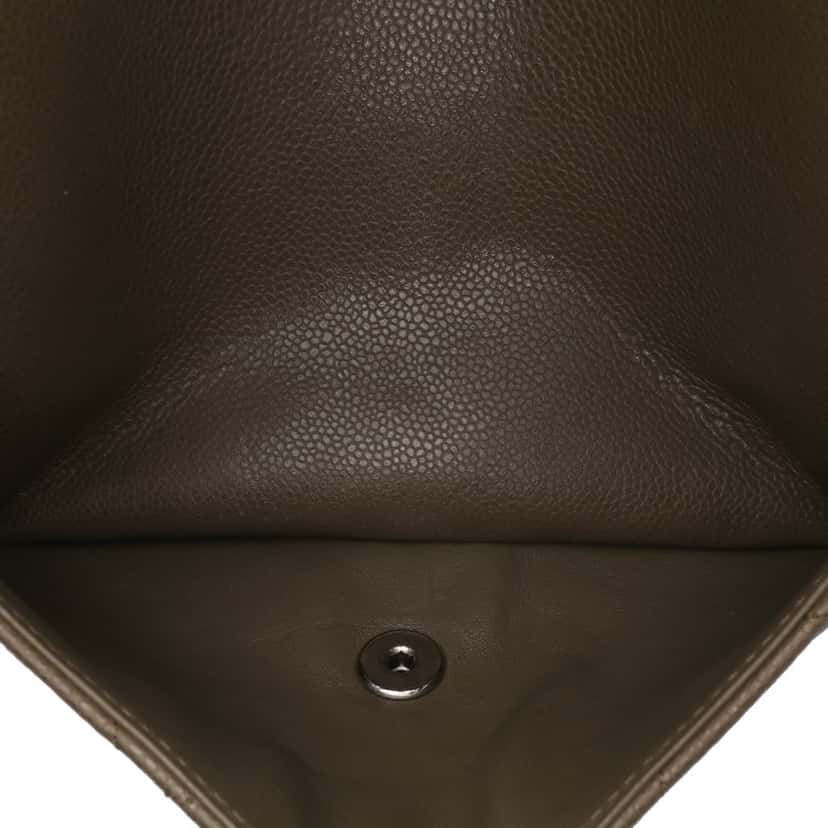 Chanel Jumbo Classic Caviar Double Flap Brown Leather Good condition - Box View