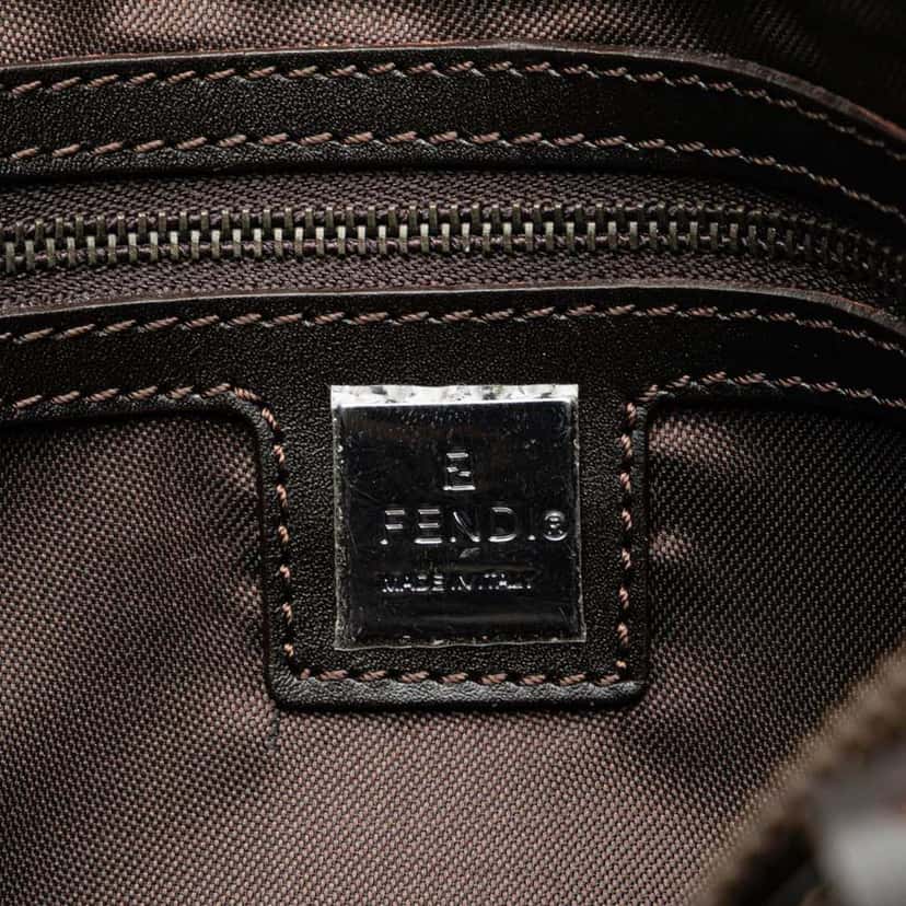 Fendi Zucchino Canvas Handbag Brown Canvas Good condition - Box View