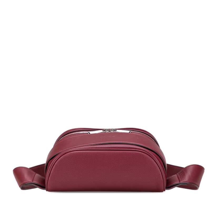 Bottega Veneta Textured Leather Marco Polo Belt Bag Red Leather Good condition - Inside View
