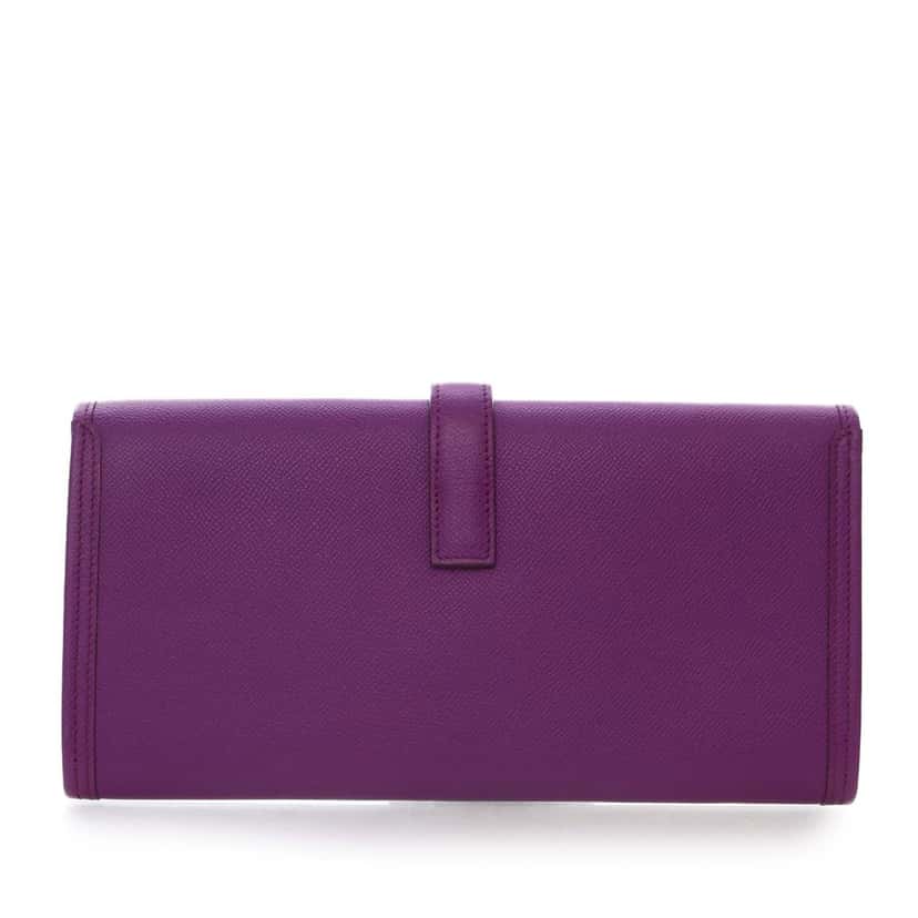 Hermès Epsom Jige Elan 29 Purple Leather Good condition - Model View