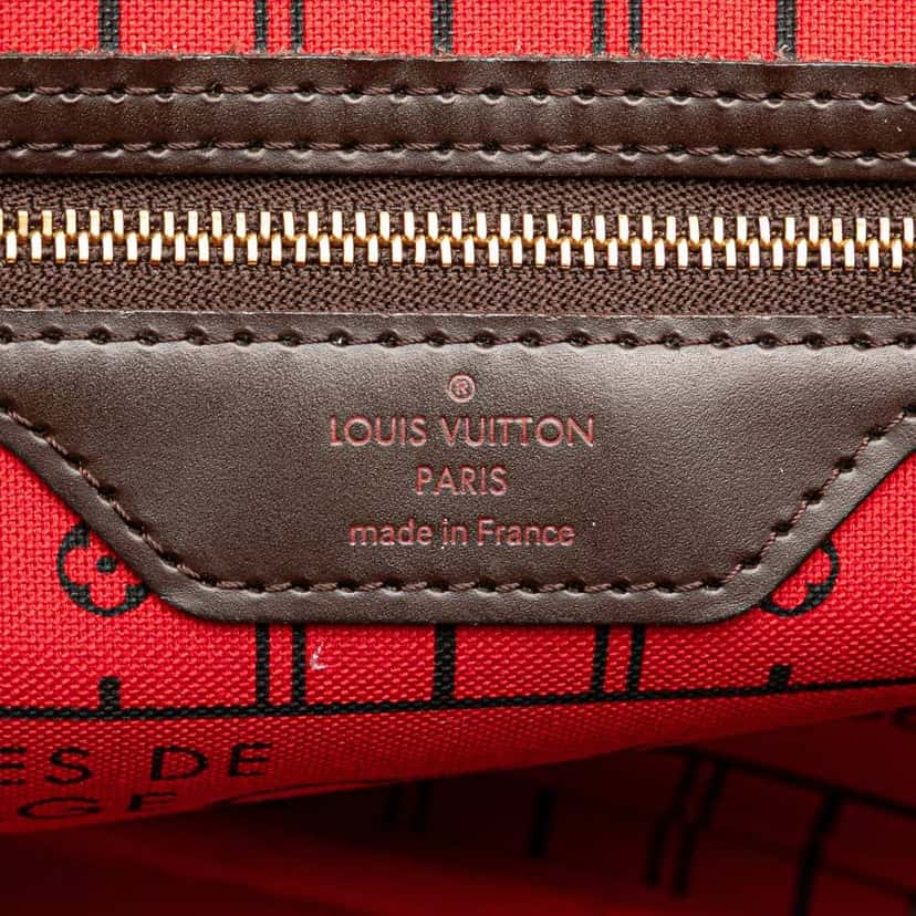 Louis Vuitton Damier Ebene Neverfull PM Brown Canvas Good condition - Box View
