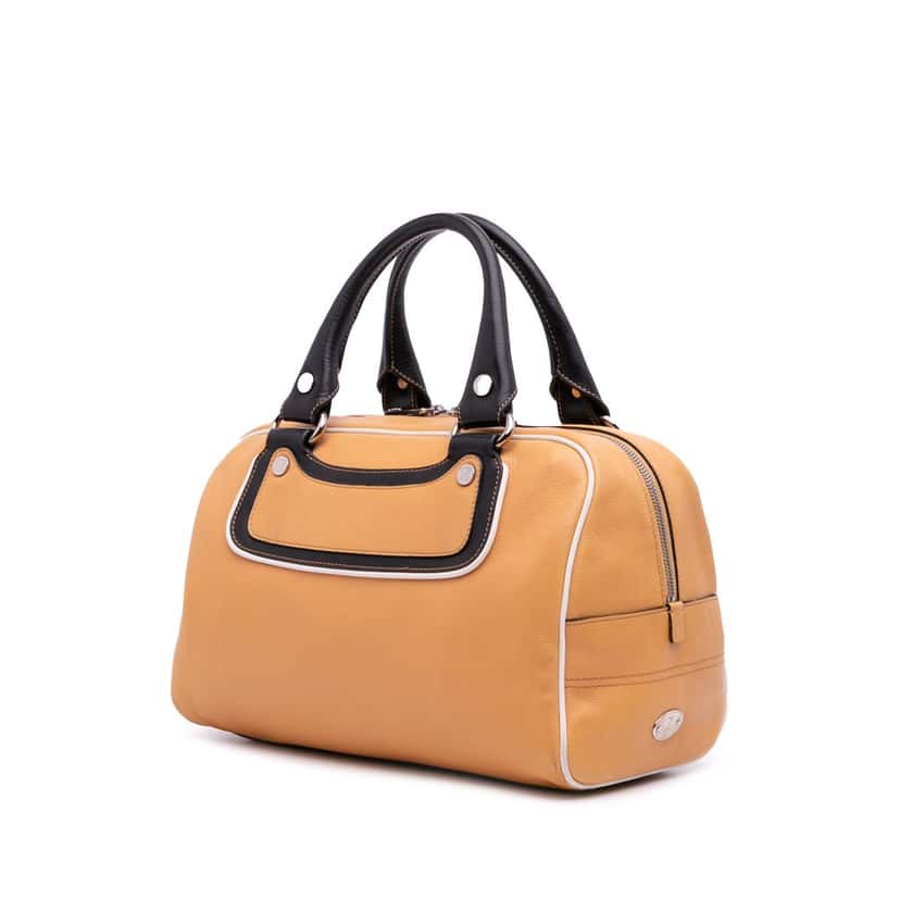 Celine Leather Boogie Handbag Brown Leather Good condition - Back View