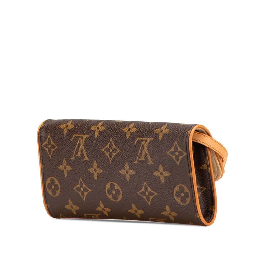 Louis Vuitton Monogram Pochette Twin PM Brown Canvas Good condition - Back View