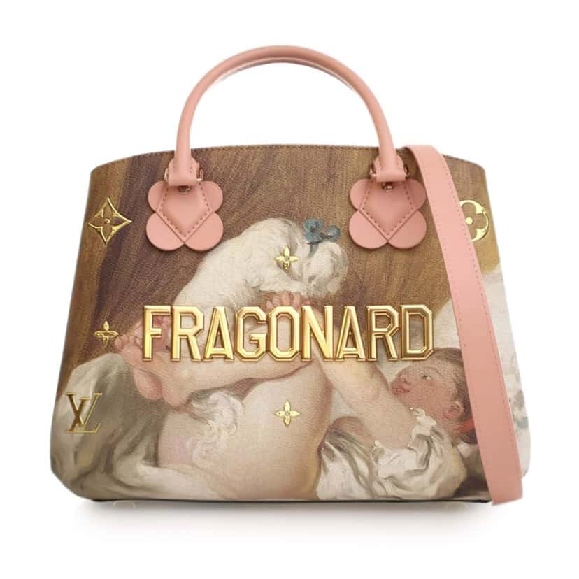 Louis Vuitton Jeff Koons Masters Collection Montaigne MM Brown Canvas Good condition - Back View