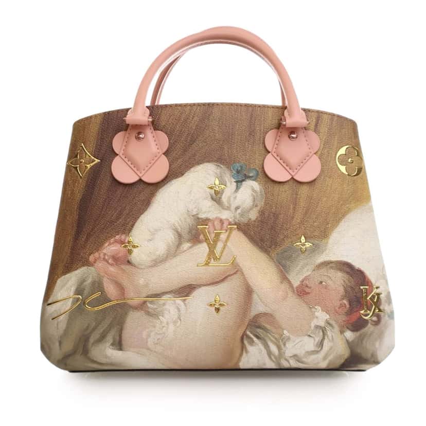 Louis Vuitton Jeff Koons Masters Collection Montaigne MM Brown Canvas Good condition - Model View