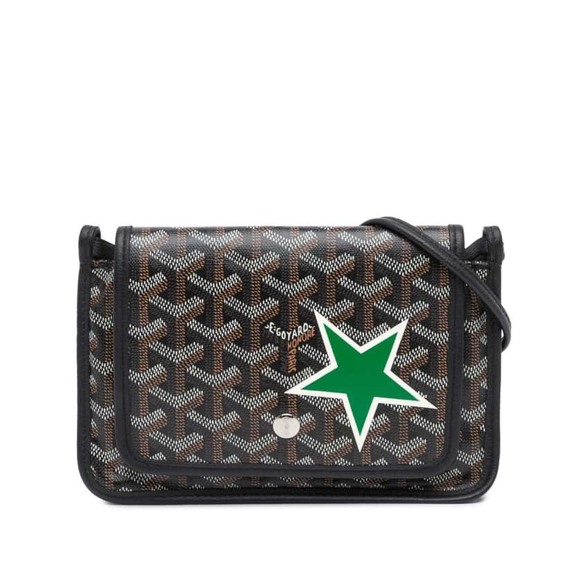 Goyard Goyardine Plumet Star Pocket Wallet Black Canvas Good condition - Front View