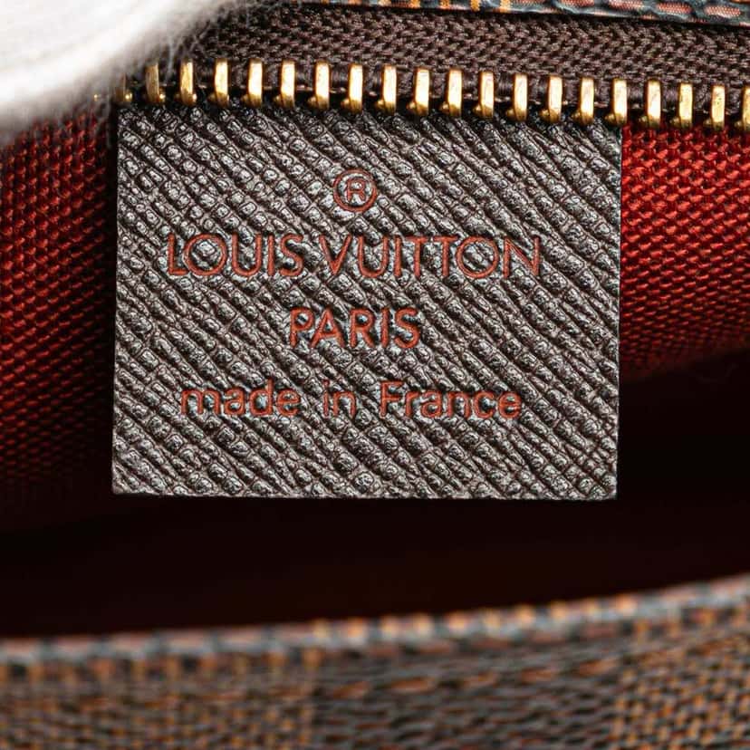 Louis Vuitton Damier Ebene Trousse Pochette Brown Canvas Good condition - Box View