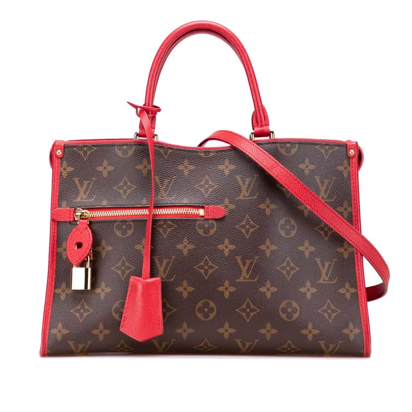 Louis Vuitton Monogram Popincourt PM Brown Canvas Good condition - Front View