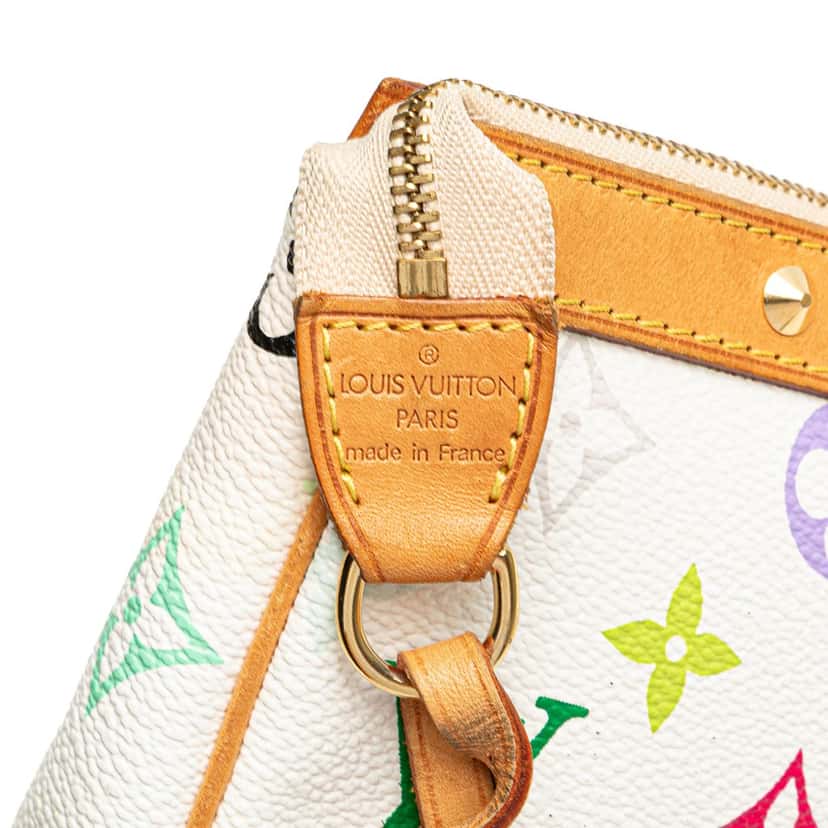 Louis Vuitton Monogram Multicolore Pochette Accessoires White Canvas Good condition - Box View