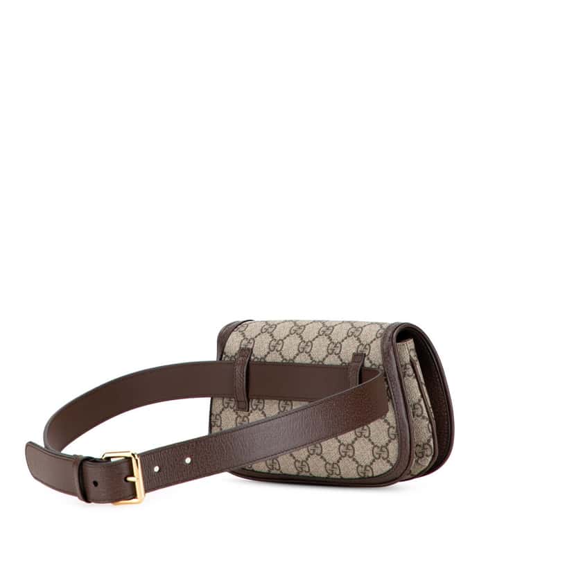 Gucci GG Supreme Blondie Belt Bag Brown Canvas Good condition - Back View