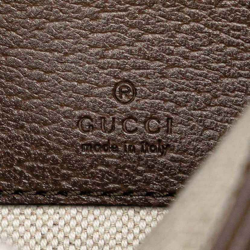 Gucci GG Supreme Blondie Belt Bag Brown Canvas Good condition - Box View
