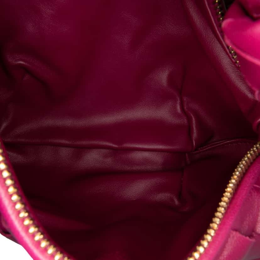 Bottega Veneta Mini Nappa Intrecciato Jodie Pink Leather Good condition - Box View