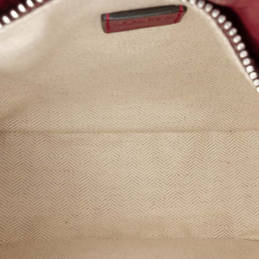 Loewe Mini Tricolor Calfskin Puzzle Satchel Red Leather Good condition - Model View