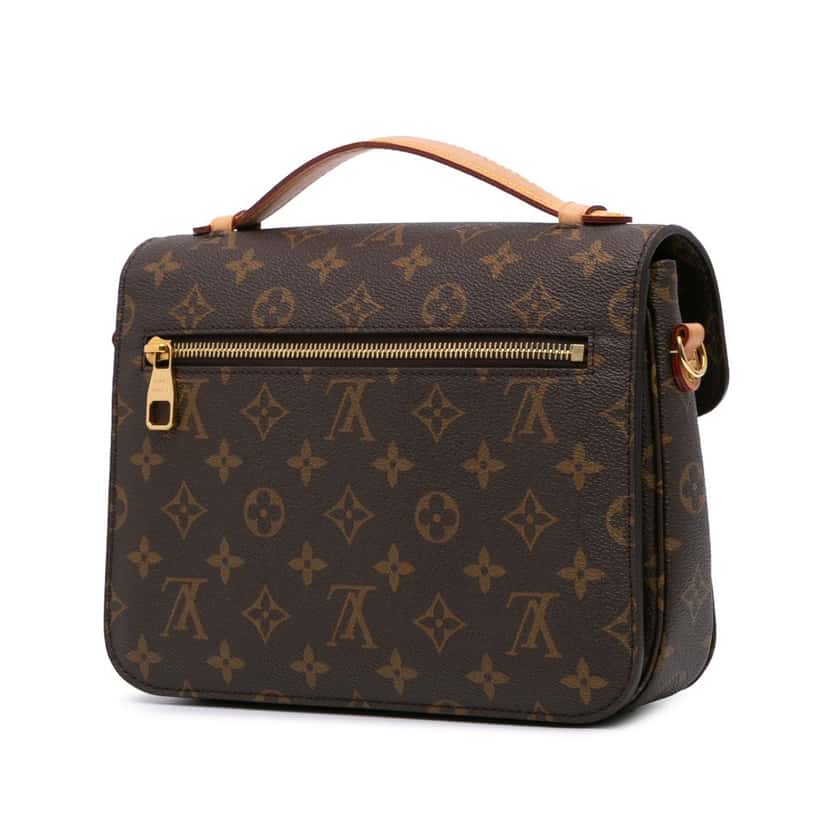 Louis Vuitton Monogram Pochette Metis Brown Canvas Good condition - Back View