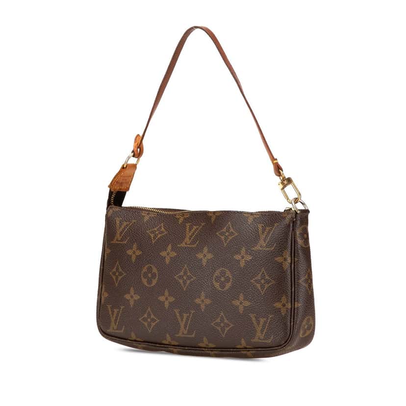 Louis Vuitton Monogram Pochette Accessoires Brown Canvas Good condition - Back View