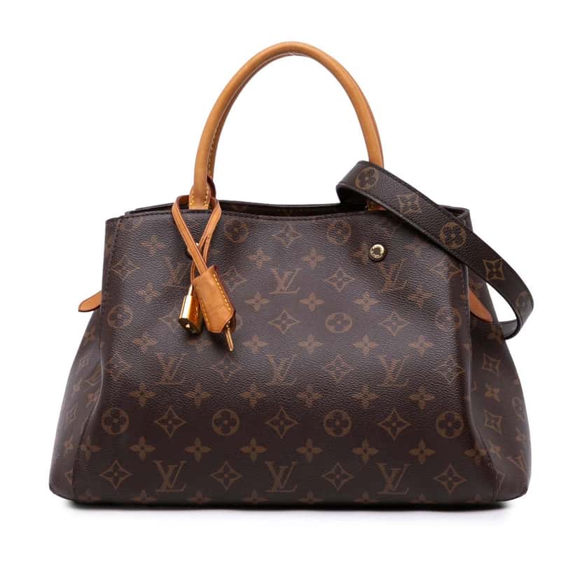 Louis Vuitton Monogram Montaigne MM Brown Canvas Good condition - Front View