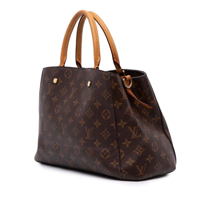 Louis Vuitton Monogram Montaigne MM Brown Canvas Good condition - Back View
