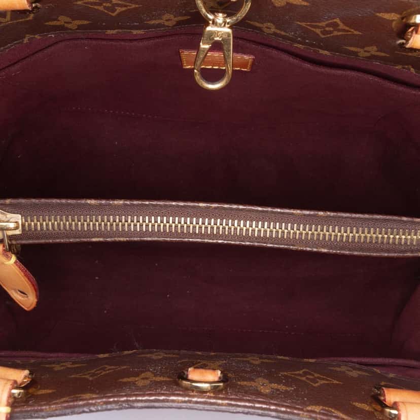 Louis Vuitton Monogram Montaigne MM Brown Canvas Good condition - Model View