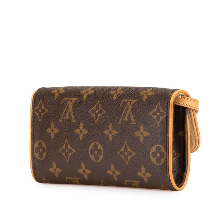 Louis Vuitton Monogram Pochette Twin PM Brown Canvas Good condition - Back View