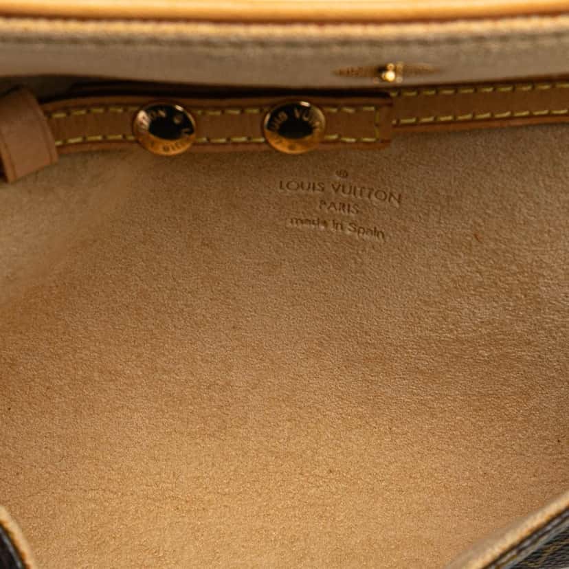 Louis Vuitton Monogram Pochette Twin PM Brown Canvas Good condition - Model View