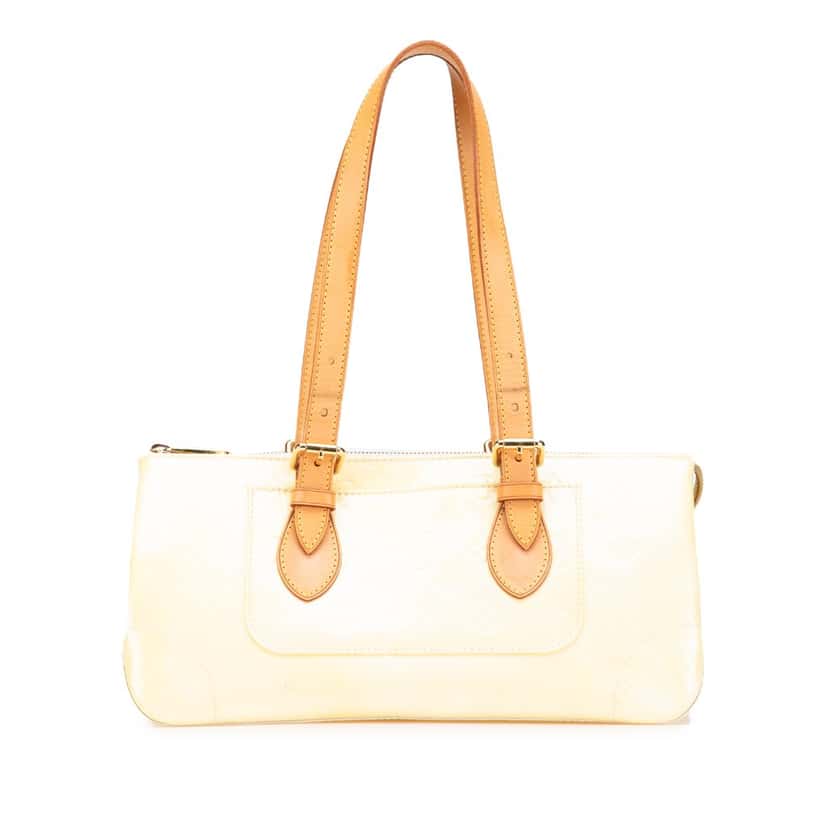 Louis Vuitton Monogram Vernis Rosewood Avenue White Leather Good condition - Front View