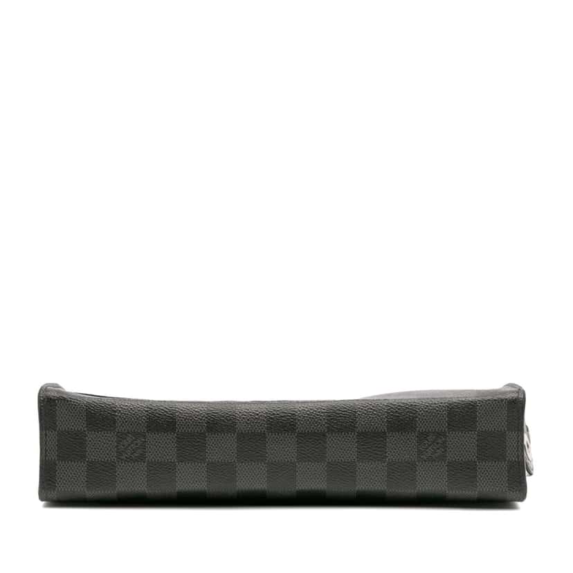 Louis Vuitton Damier Graphite Pochette Voyage MM Grey Canvas Good condition - Inside View
