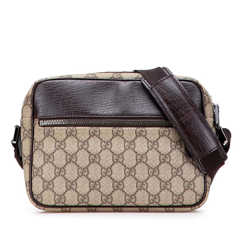 Gucci GG Supreme Crossbody Brown Canvas Good condition - Front View