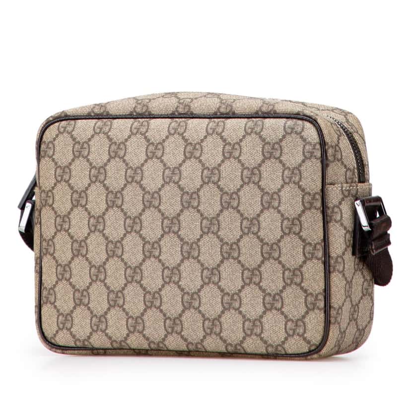 Gucci GG Supreme Crossbody Brown Canvas Good condition - Back View