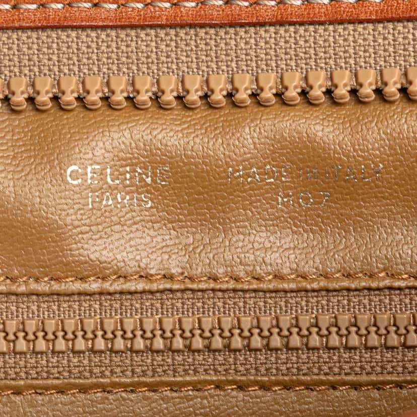Celine Macadam Coated Canvas Clutch Brown Canvas Good condition - Box View